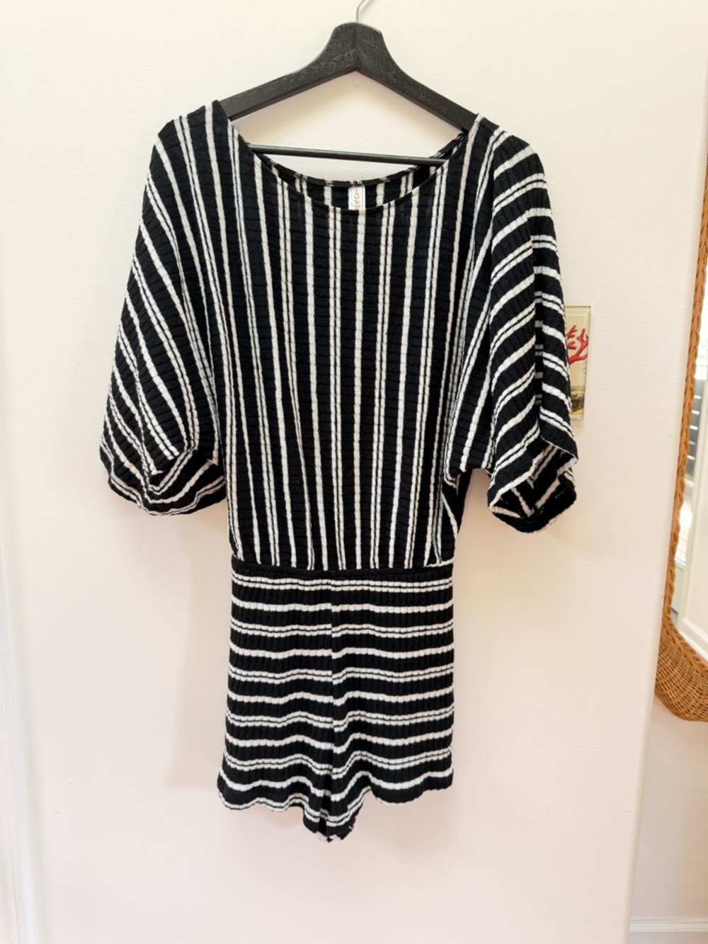 Luli Fama striped Romper